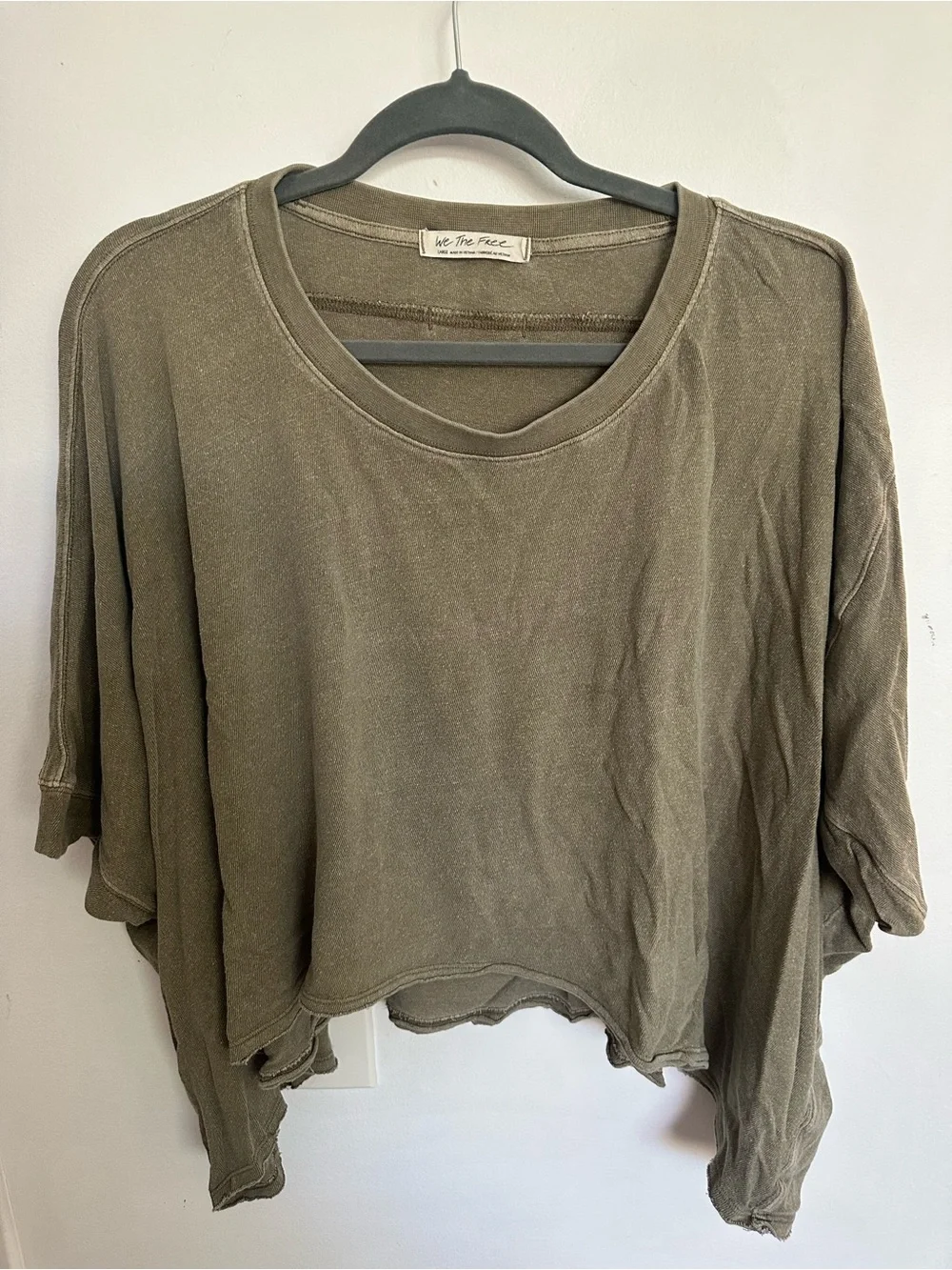 Free people - cc tee - olive green